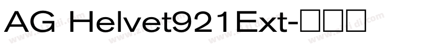 AG Helvet921Ext字体转换